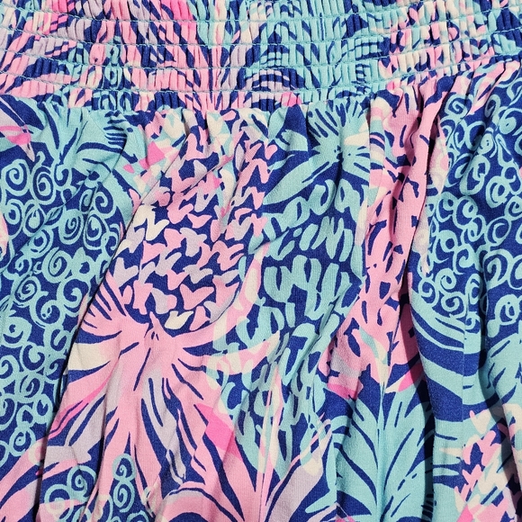 Lilly Pulitzer Off-The-Shoulder Romper Pineapples Size XL - Picture 6 of 6